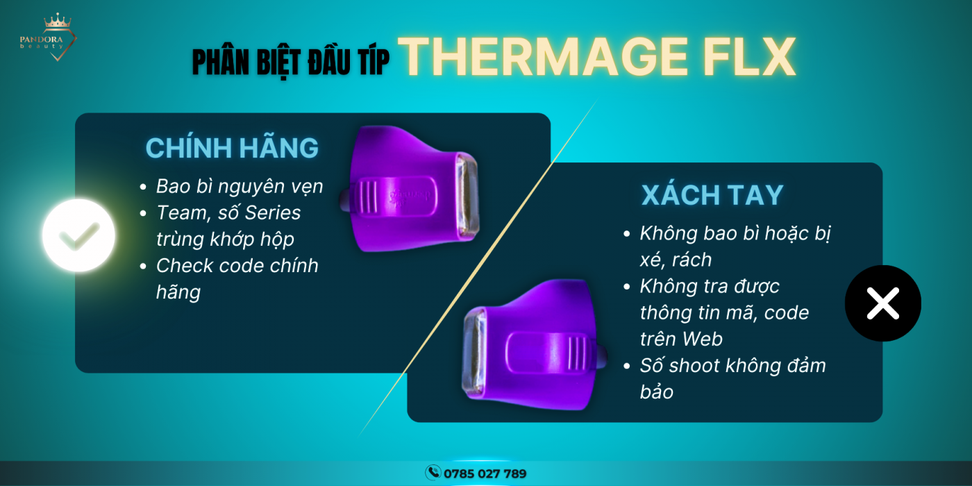 Cảnh báo típ Thermage FLX "Xách tay"